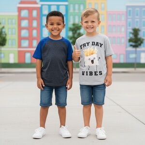 SHIRTS Wonder Nation Graphic Logo short Sleeve Tee Two pack